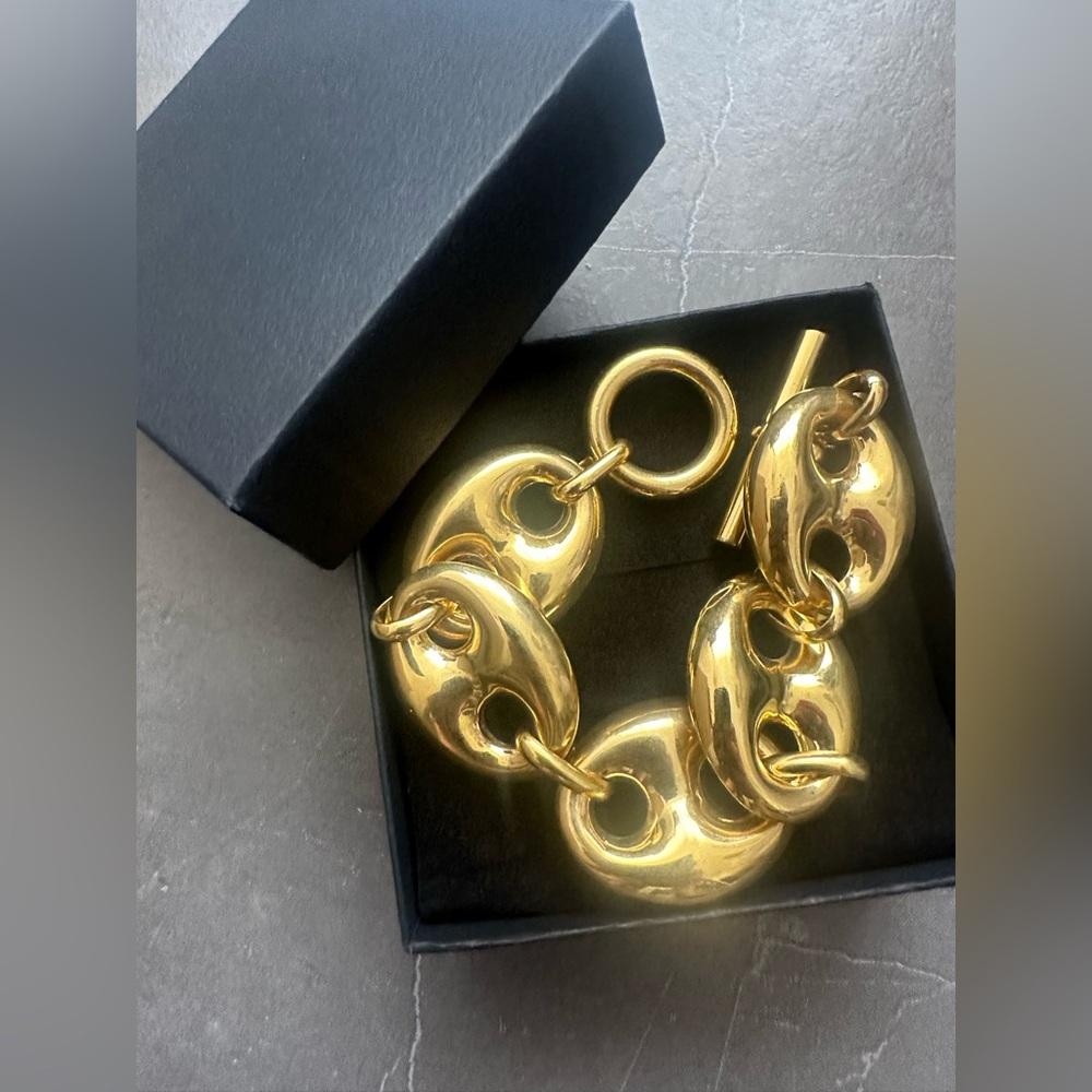 Mia Fiore Dyadema 18k gold plated bronze bracelet made in Italy - Picture 2 of 5